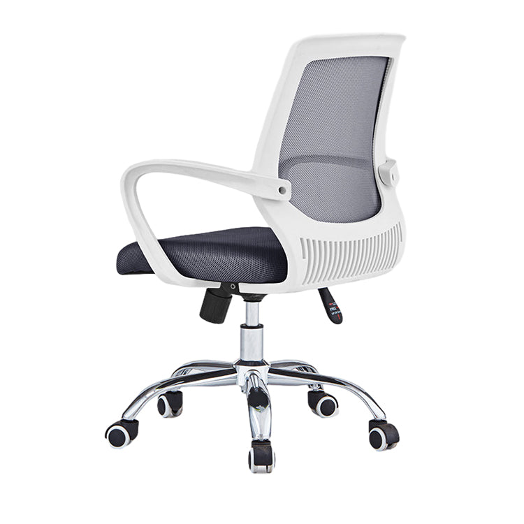 Office Chair, White+Grey, White+Grey finish, for meeting room or boardroom, modern boardroom furniture