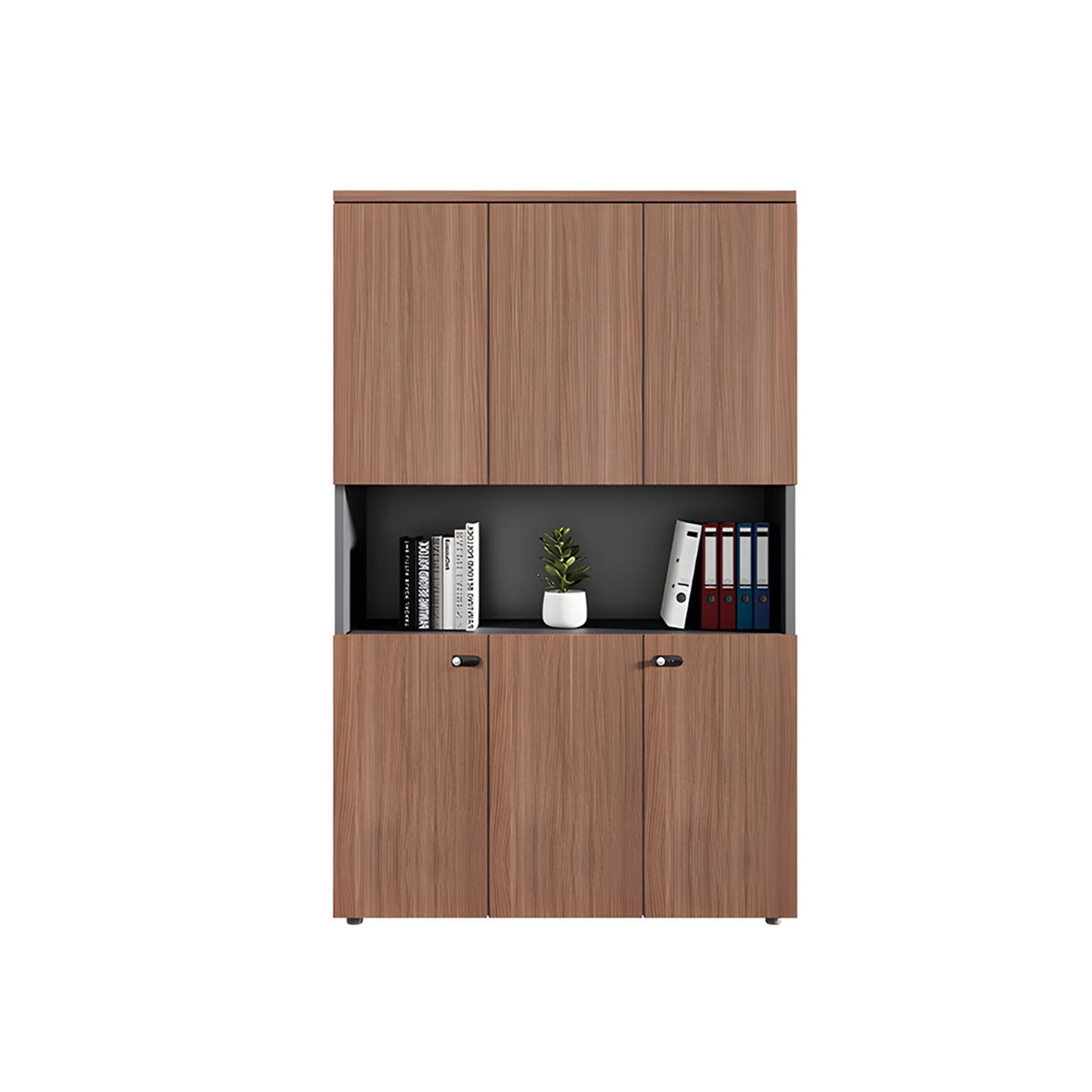 Sleek Lockable Floor-Standing Office Filing Cabinet With Adjustable Shelves For Secure Document Storage WJG-2167
