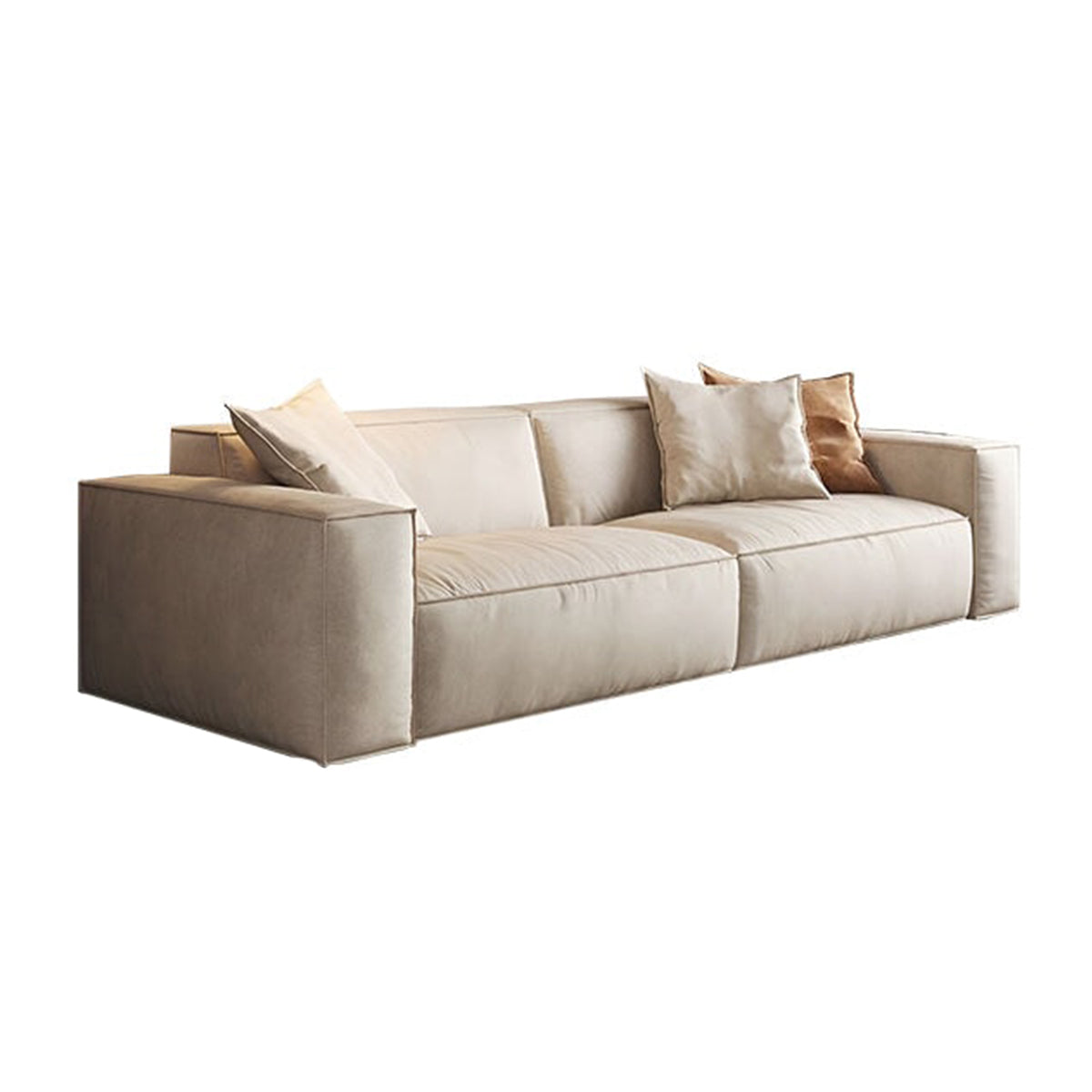Modern Sofa with Armrests & High-Density Foam for Living Room