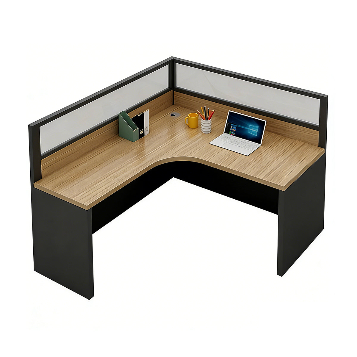 Office Desk, desk without side cabinet, L55" x W47" x H43", for executive office workspace, modern executive office furniture