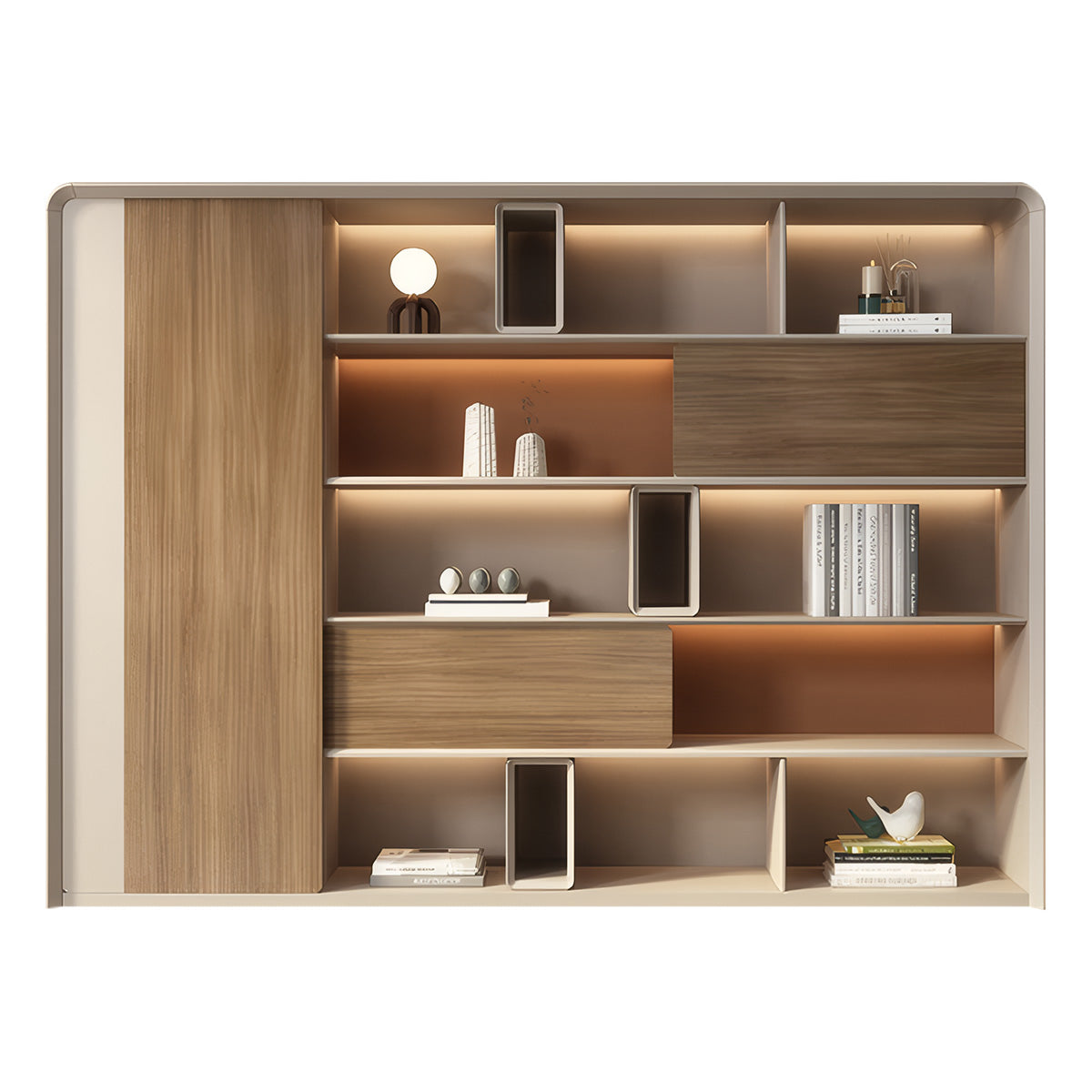 Storage Cabinet, Type B, L94" x W16" x H79", for office storage space, office storage furniture