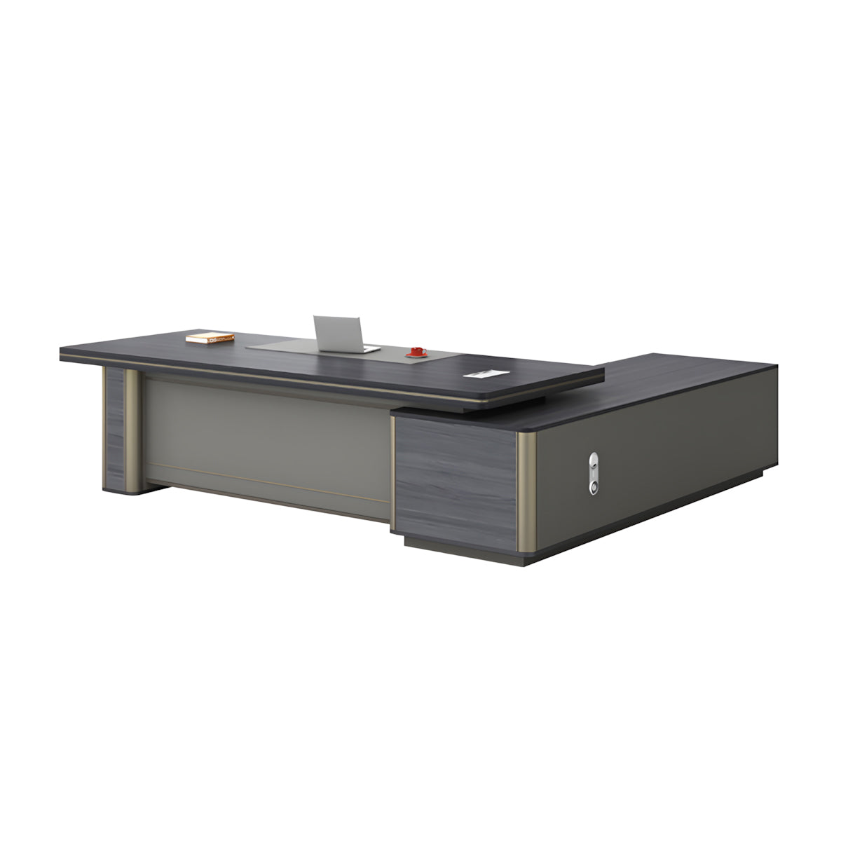 Executive Desk 71–126 in Wide with Privacy Panel