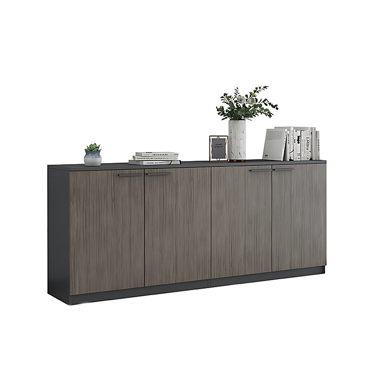 File Cabinet, 4 Grey Oak Low Cabinet, Grey Oak finish, for office storage space, office storage furniture