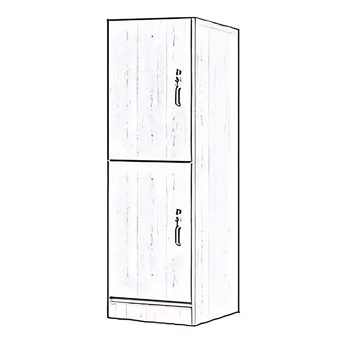 Storage Cabinet-2, Natural Without Shoe Layer customizable, Natural finish, L18" x W18" x H36", for office storage space, office storage furniture