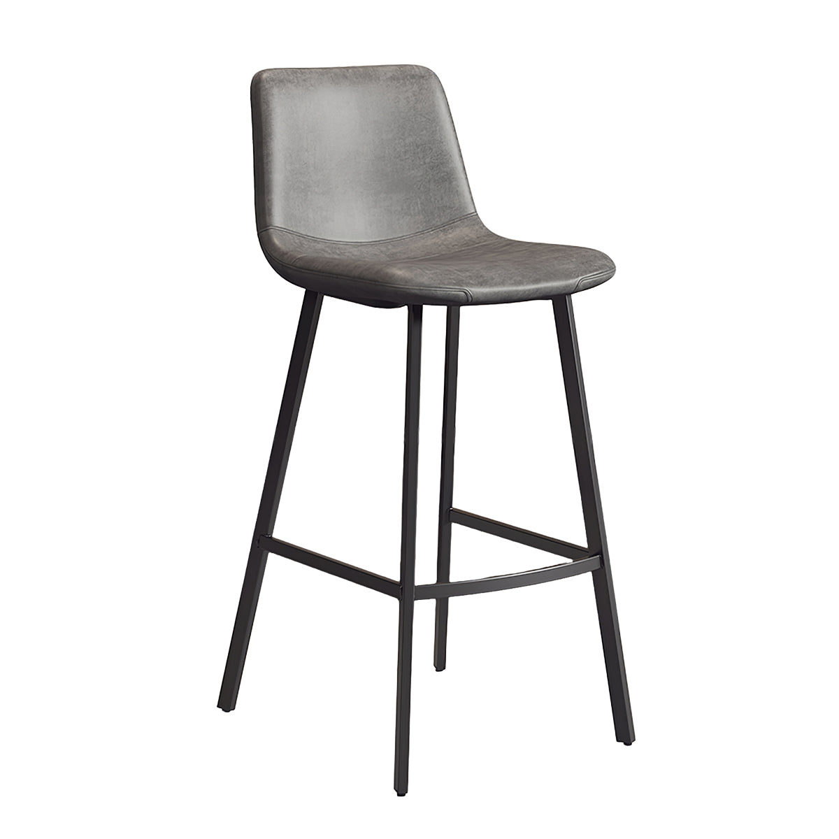 Adjustable Bar Stool with Backrest & Footrest for Kitchen Island