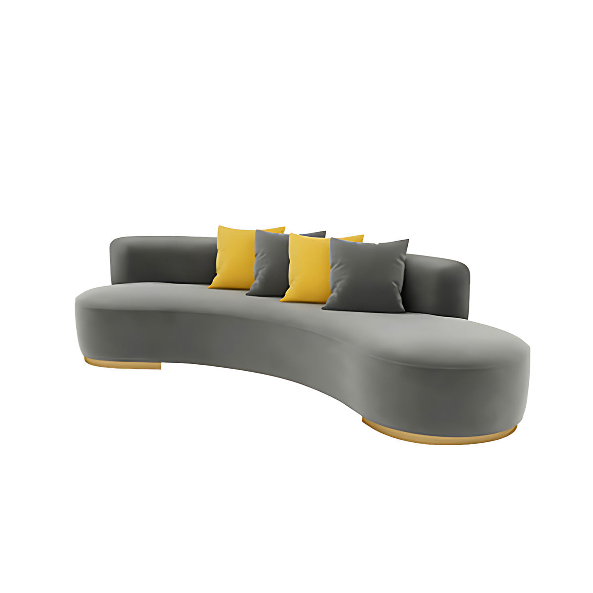 Sofa, W66.93" x D35.43" x H27.56", Office Lounge Area Reception Fabric Sofa In Gray finish, for reception area or front office, commercial reception...