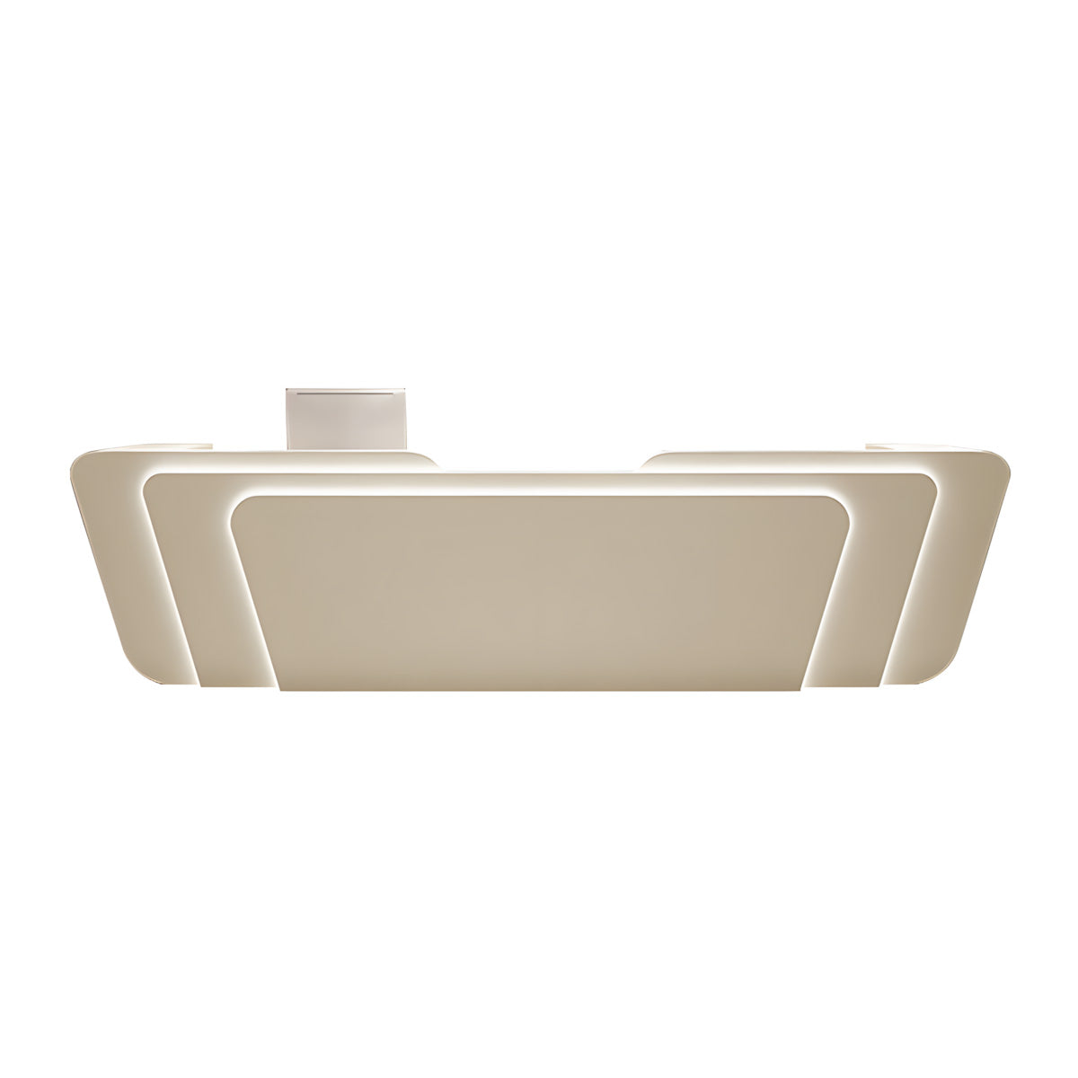 Tiered Reception Desk 71–150 in Wide, Steel Trim