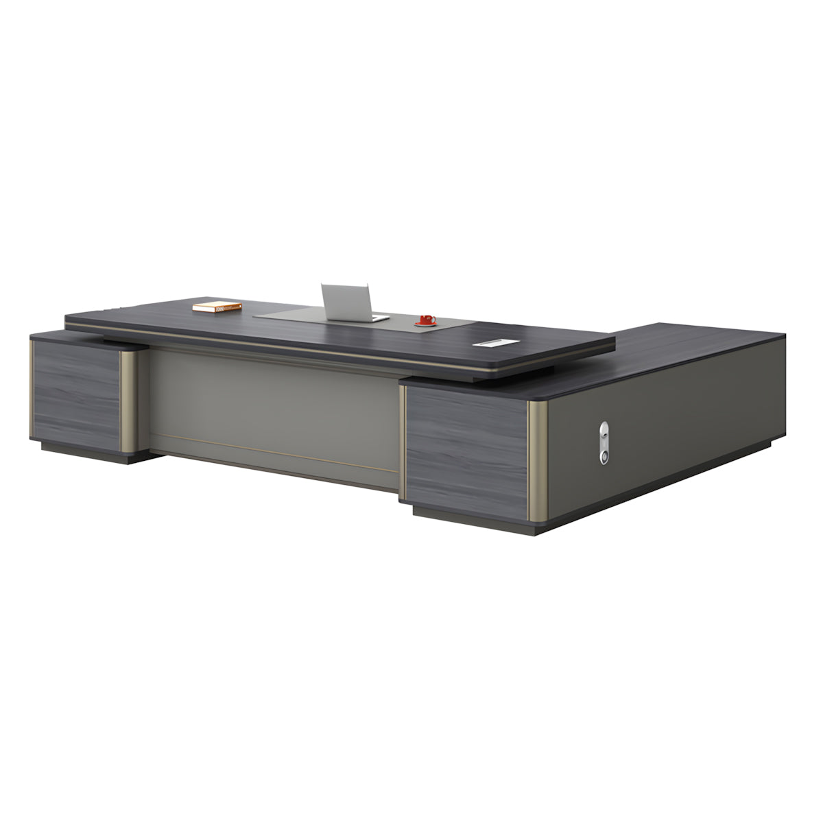 Executive Desk 71–126 in Wide with Privacy Panel