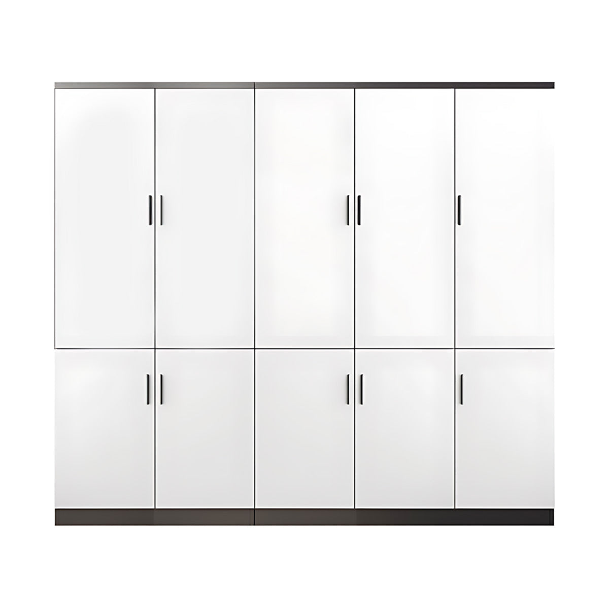 Anzhap office storage cabinet with enclosed cabinets, configuration view