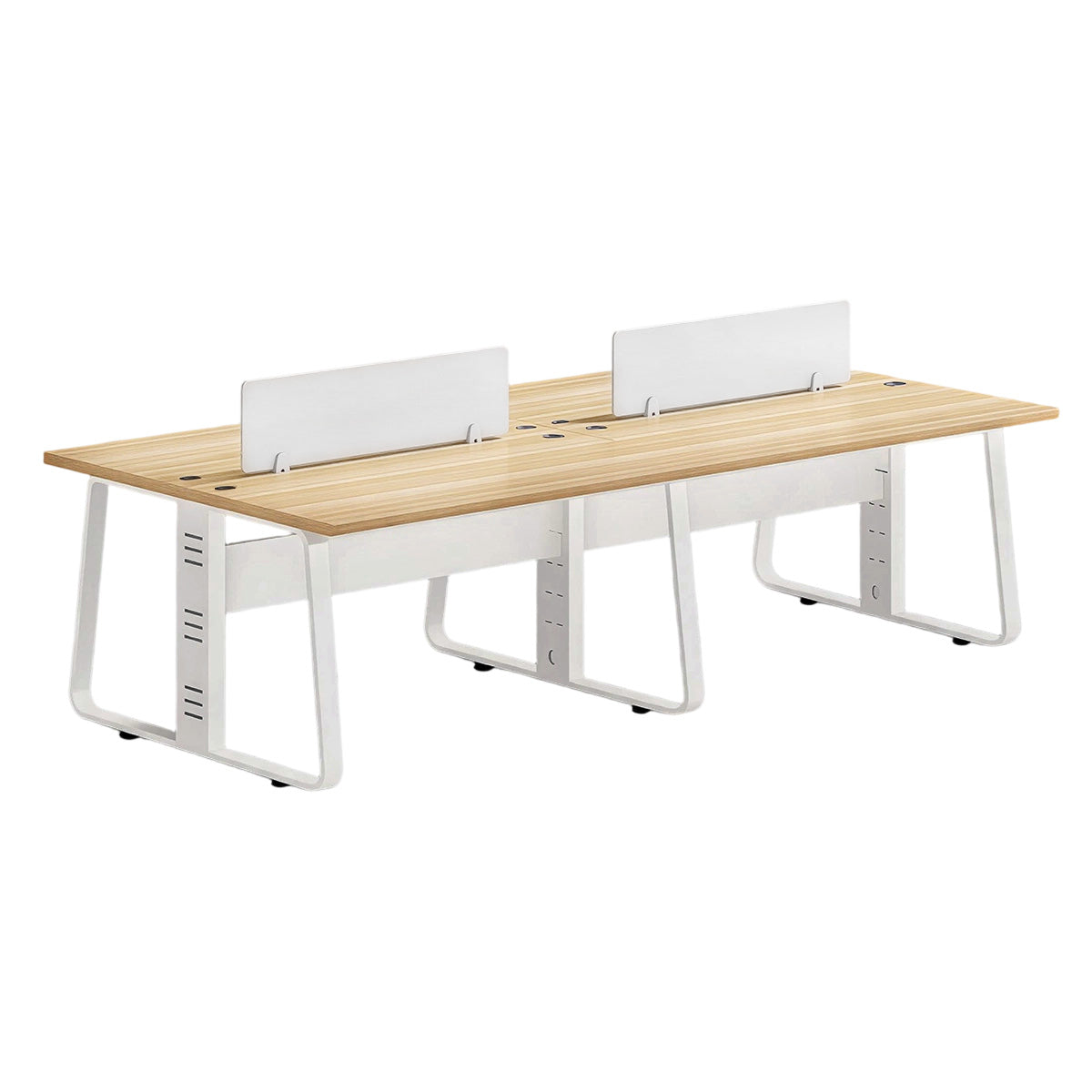 Face-to-Face Desk 47–142 in Wide with Steel Base