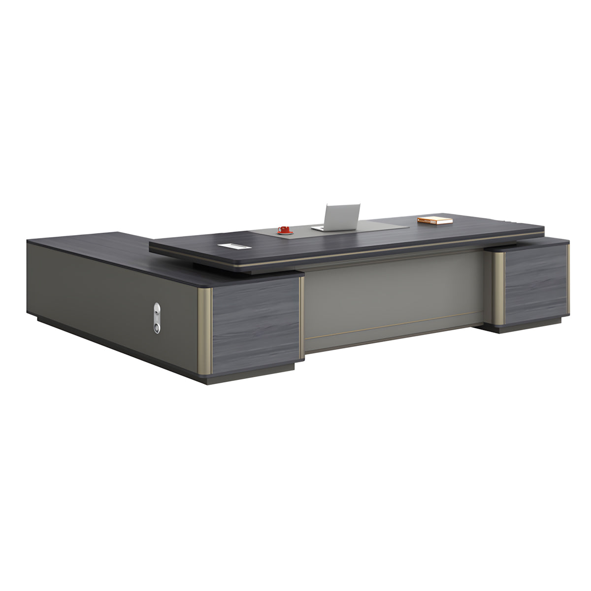 Executive Desk 71–126 in Wide with Privacy Panel