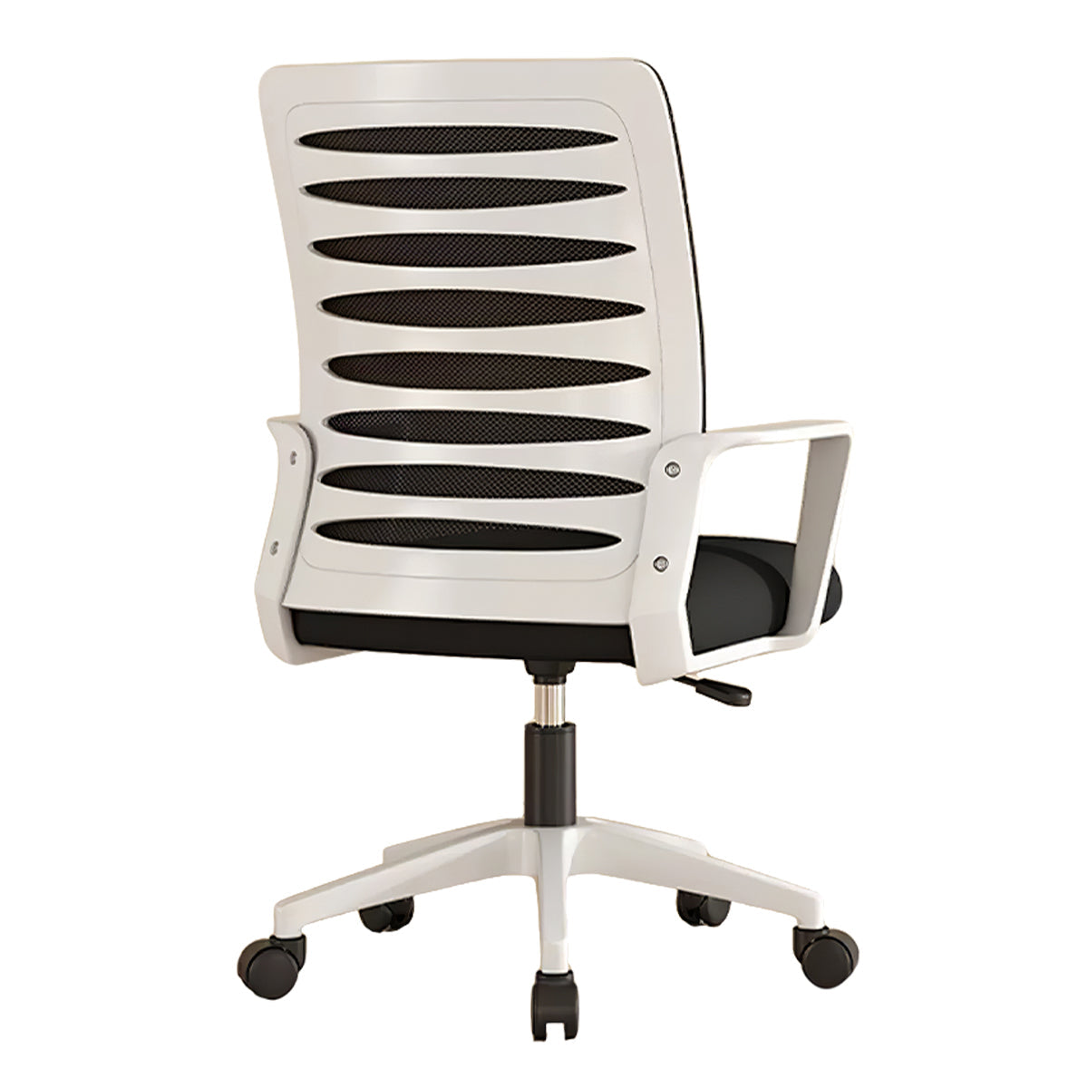office chair in black mesh white frame color option