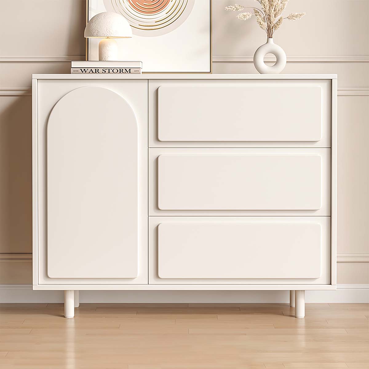 General product image 3 — Storage Cabinet with Adjustable Shelves & Spacious Desktop for Home Office