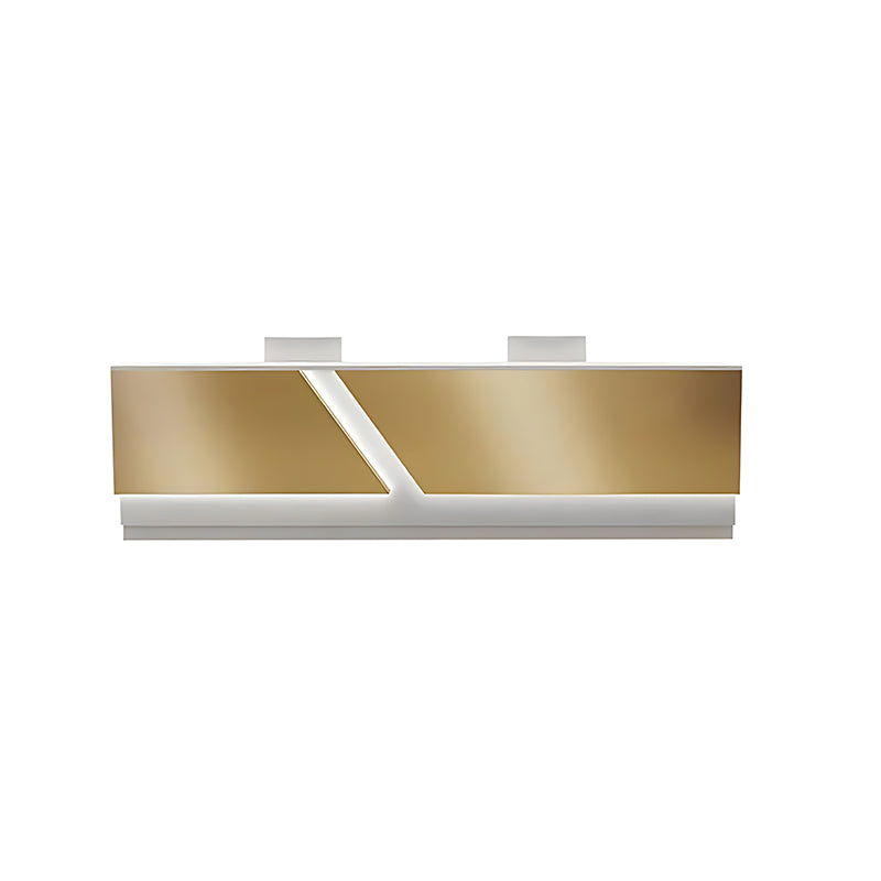 Wavy Reception Desk 39–87 in Wide, Two-Tier Top