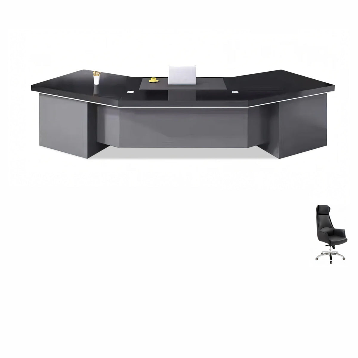 Executive Desk 87–126 in Wide with Dial Lock