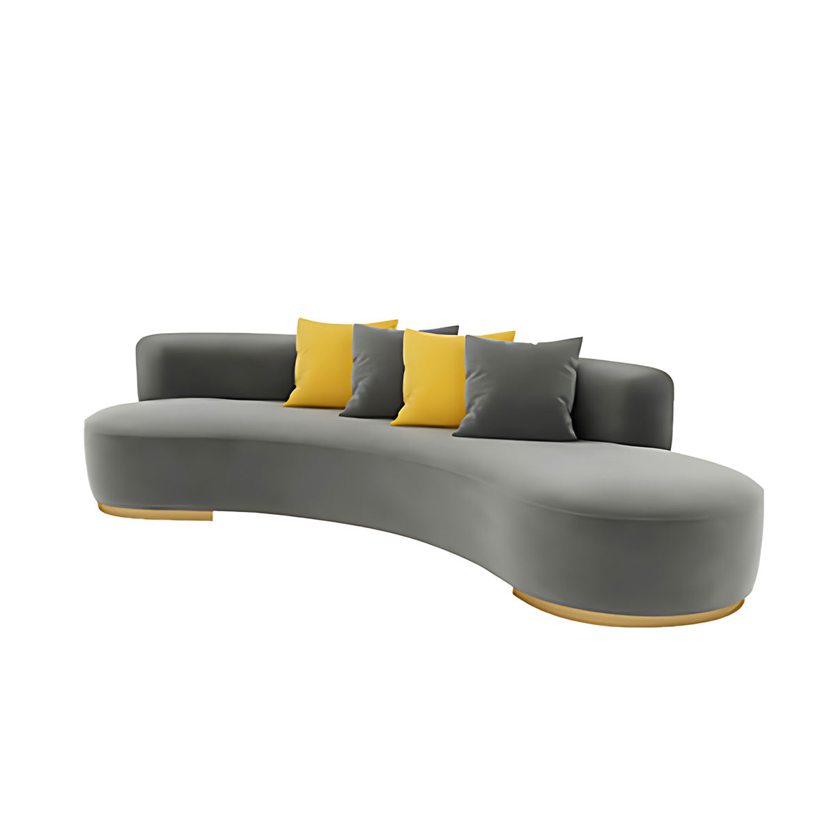Sofa, W90.55" x D35.43" x H27.56", Office Lounge Area Reception Fabric Sofa In Gray finish, for reception area or front office, commercial reception...