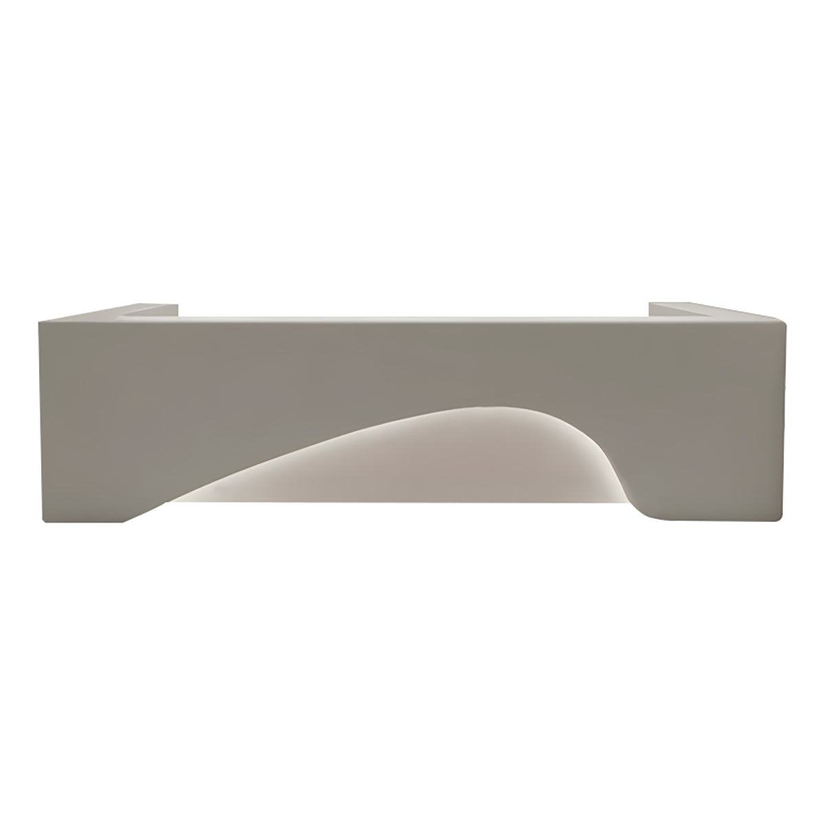 Curved Lacquered Reception Desk 71–134 in Wide