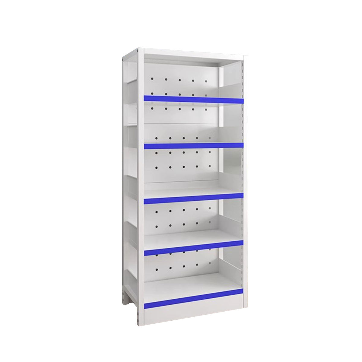 Modern Open-Style Steel Pharmacy Shelf with Doorless Design