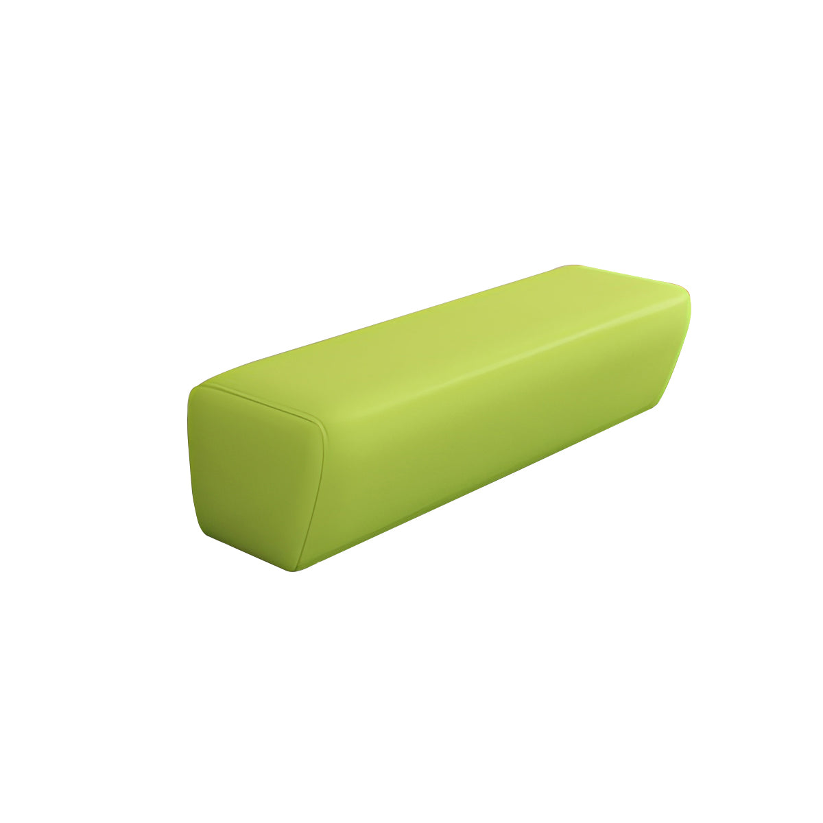 Sofa, Green Single, Green finish, L71" x W17" x H16", for lounge or waiting area, modern commercial office furniture