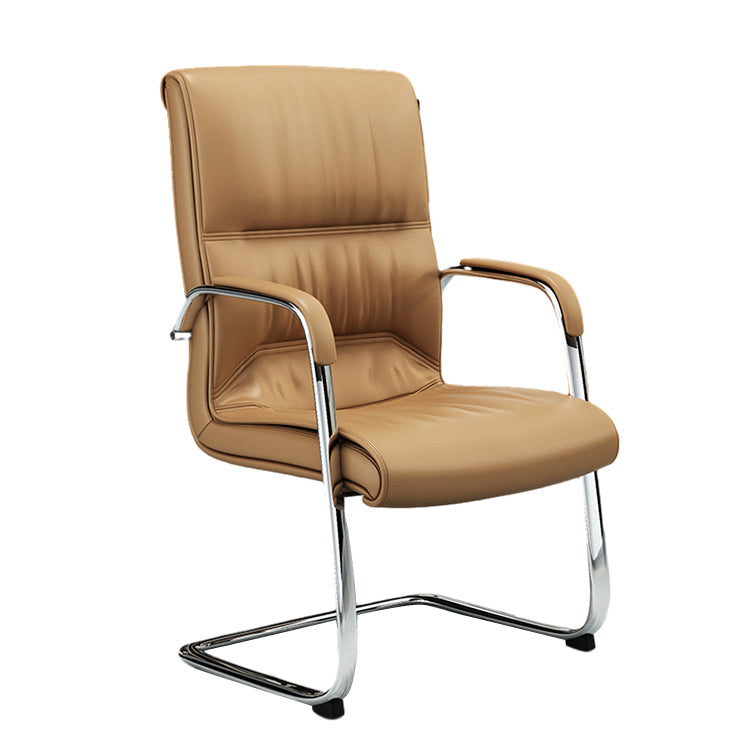 Bowed Leather Staff Chair Computer, Coffee, Bowed Leather Staff Chair Computer Chair Conference Chair finish, for meeting room or boardroom, modern...