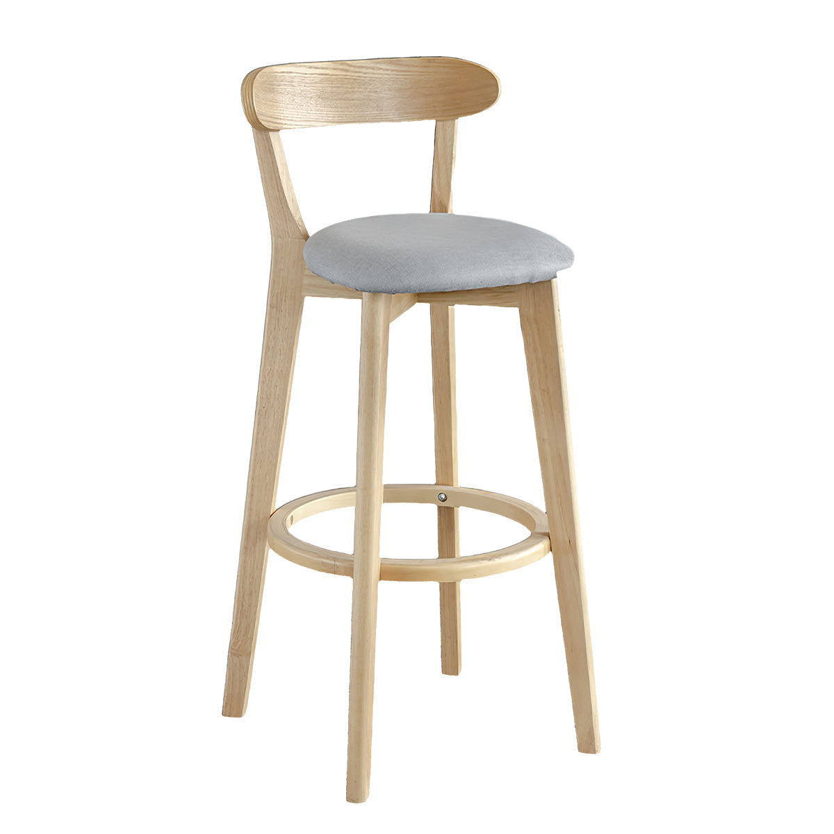 Adjustable Bar Stool 36 in Bar Height with Solid Wood & Lumbar Support for Kitchen Island） – source image 2