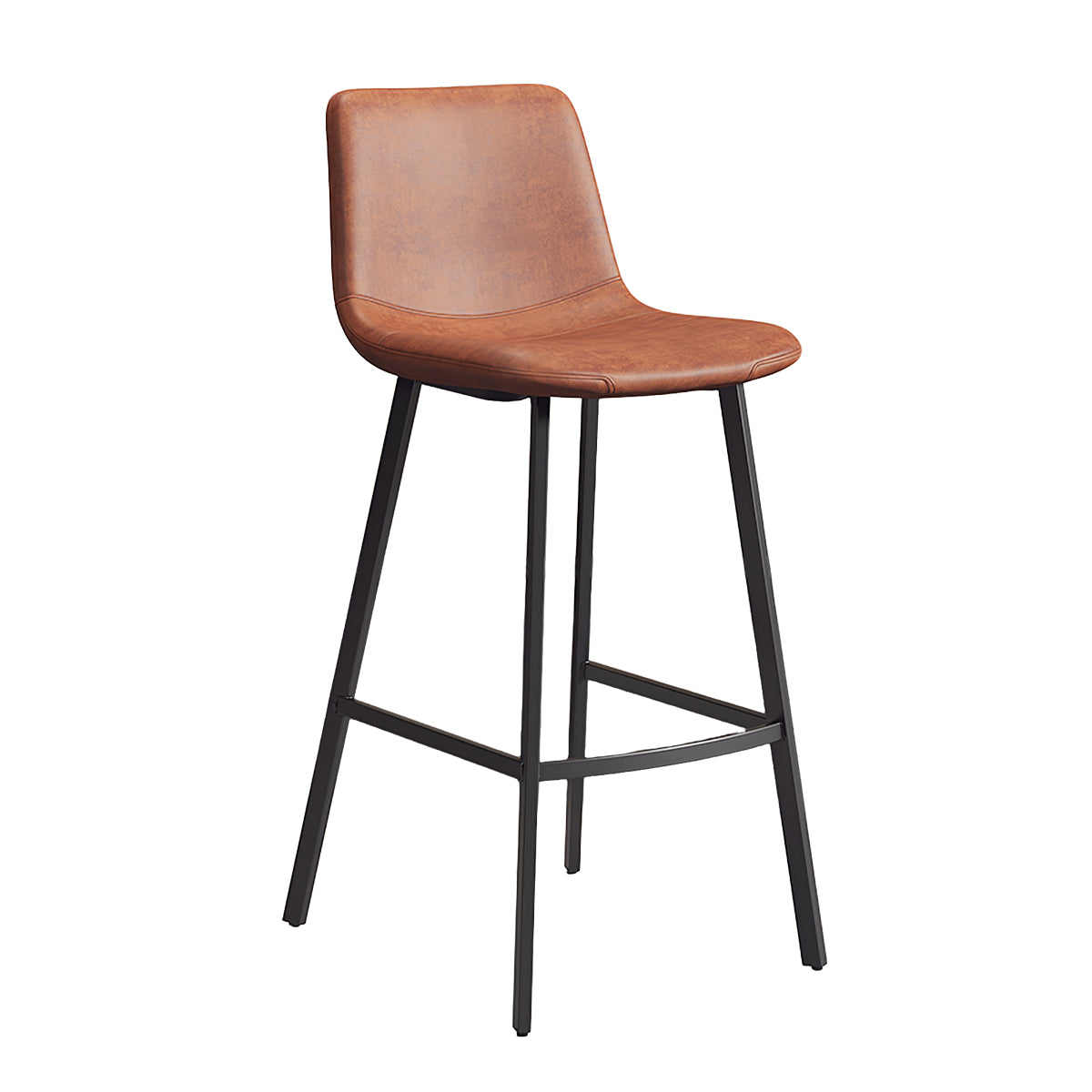 Adjustable Bar Stool with Backrest & Footrest for Kitchen Island