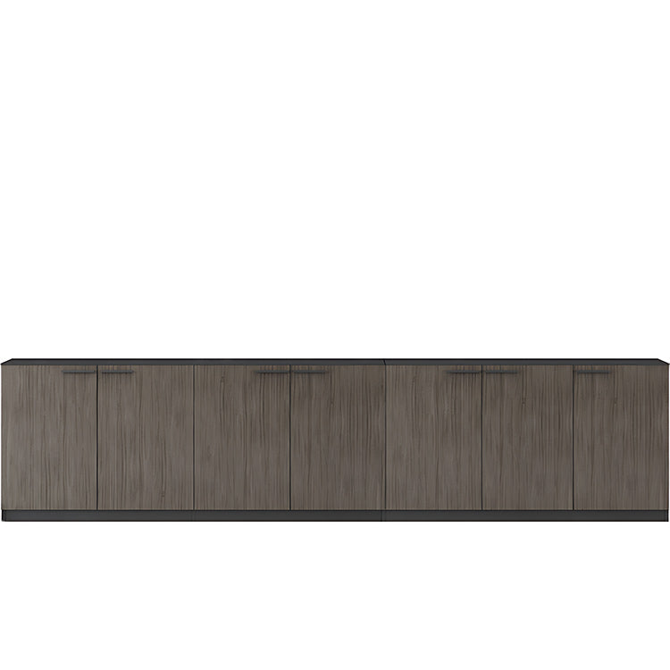 File Cabinet, 7 Grey Oak Low Cabinet, Grey Oak finish, for office storage space, office storage furniture