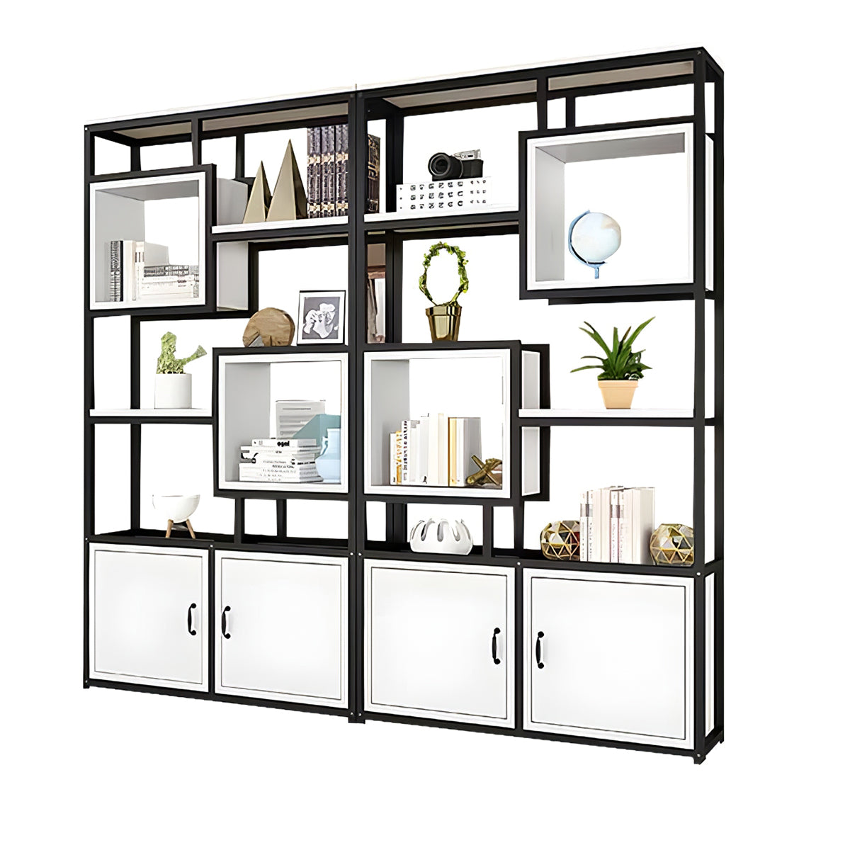 Minimalist Floor Standing Living Room Partition Storage Shelves