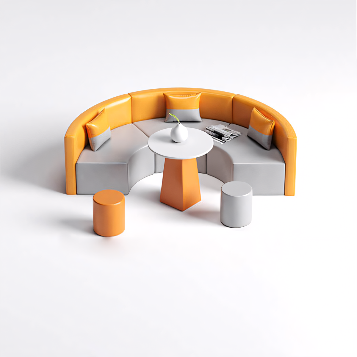 Sofa, product detail view, for lounge or waiting area, modern commercial office furniture