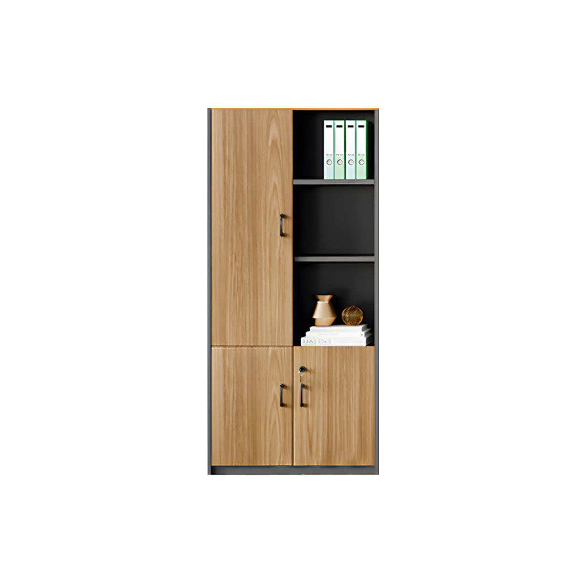Walnut L-Shaped Executive Desk 71–94 in Wide