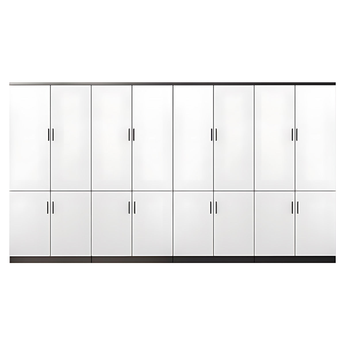Anzhap office storage cabinet with open compartments, lifestyle office view