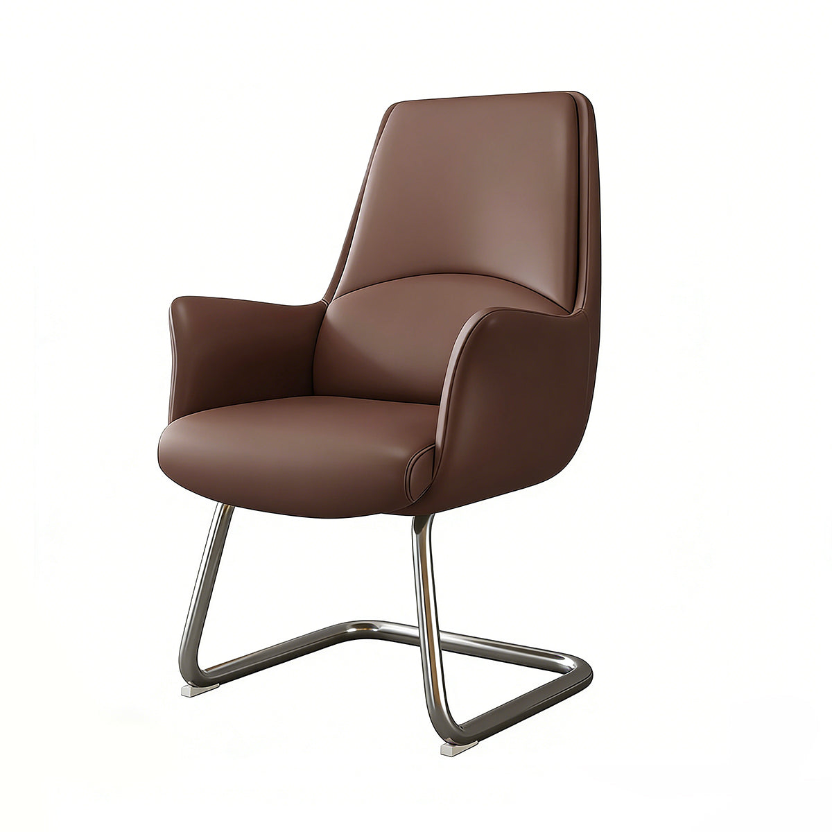 Office Chair, Dark Coffee, Dark Coffee finish, L20" x W24" x H41", for meeting room or boardroom, modern boardroom furniture
