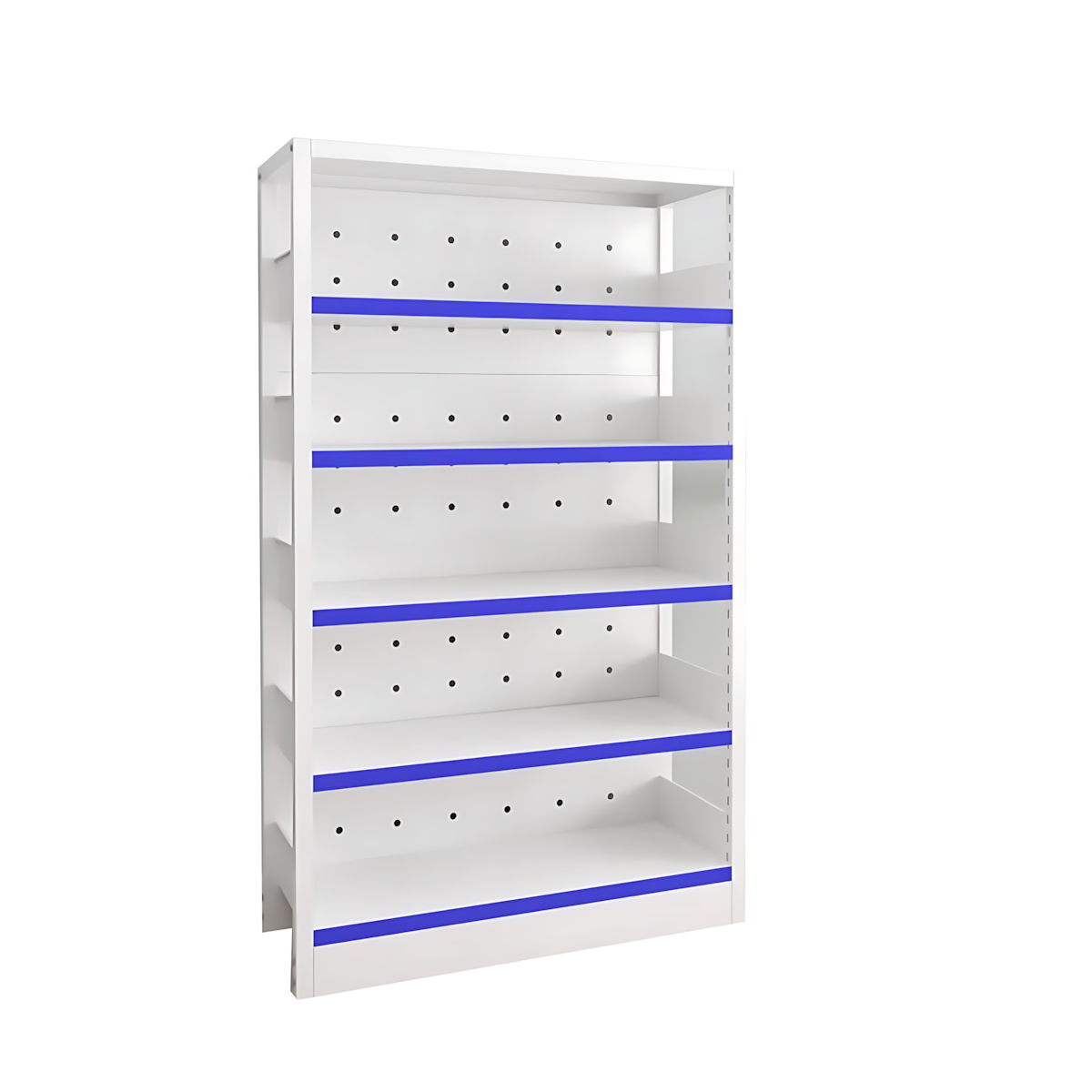 Modern Open-Style Steel Pharmacy Shelf with Doorless Design