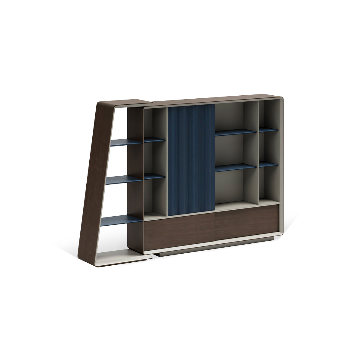 Walnut Executive Desk 94–126 in Wide