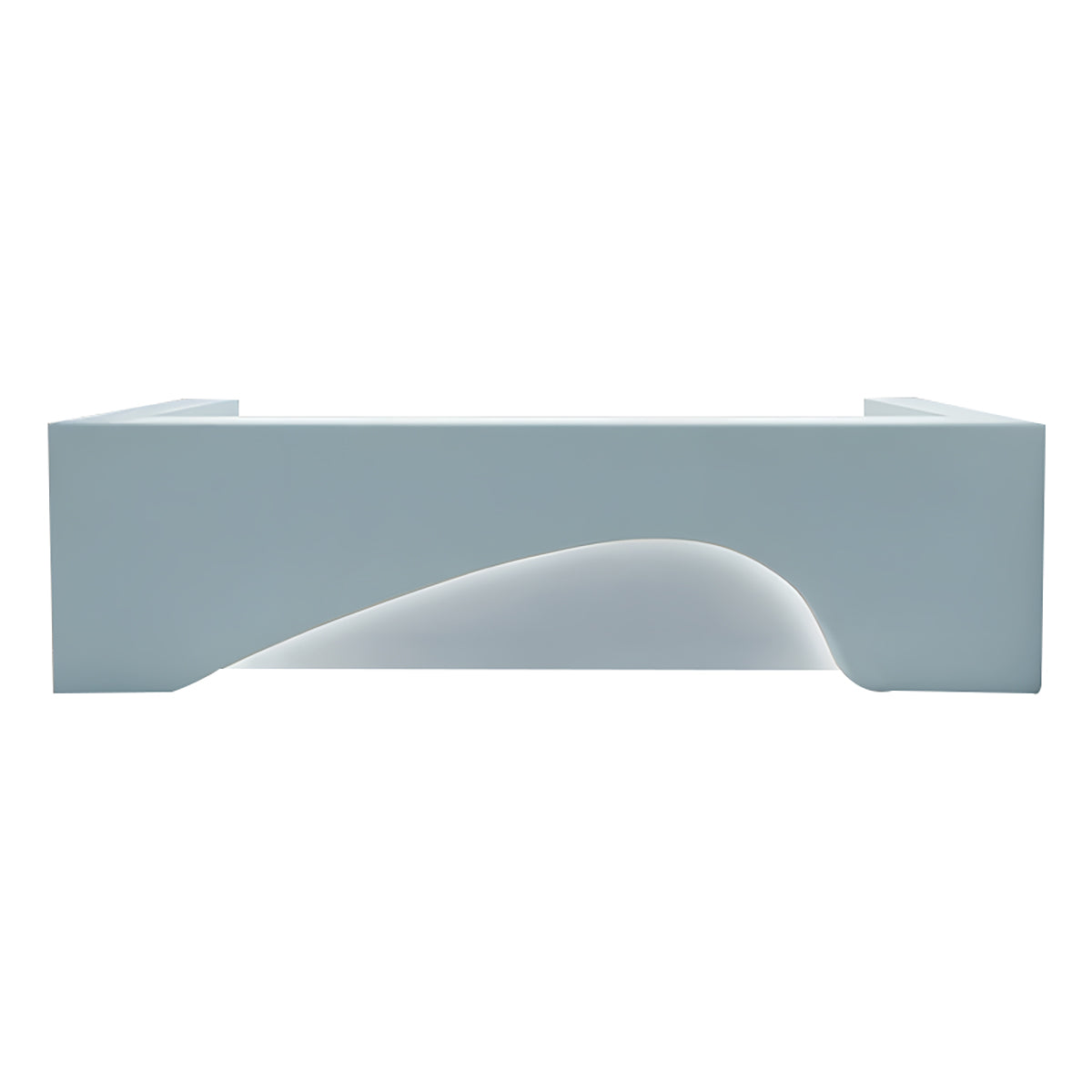 Curved Lacquered Reception Desk 71–134 in Wide