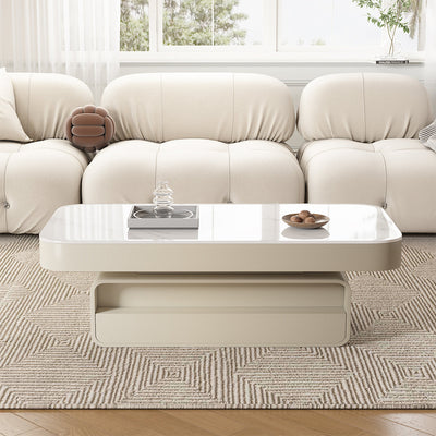 Rectangular Wood Coffee Table 46–51 in Wide