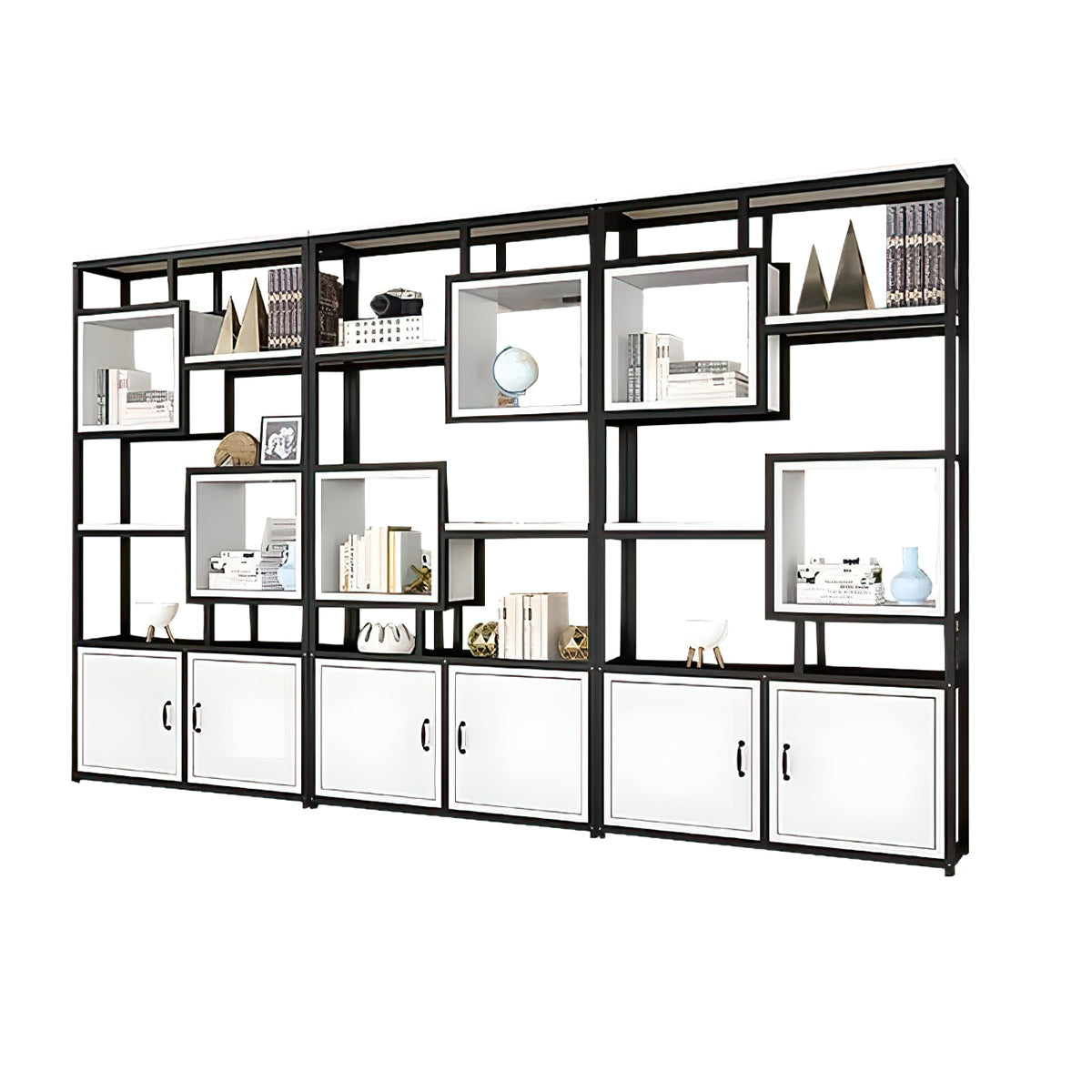 Minimalist Floor Standing Living Room Partition Storage Shelves