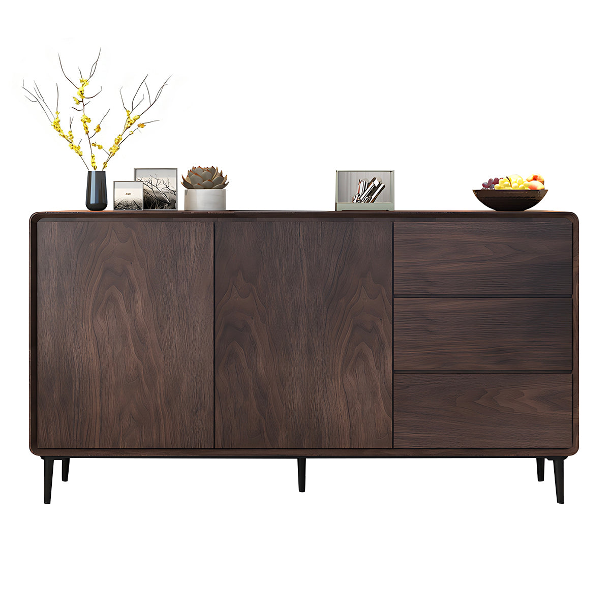 Storage cabinet in walnut color option