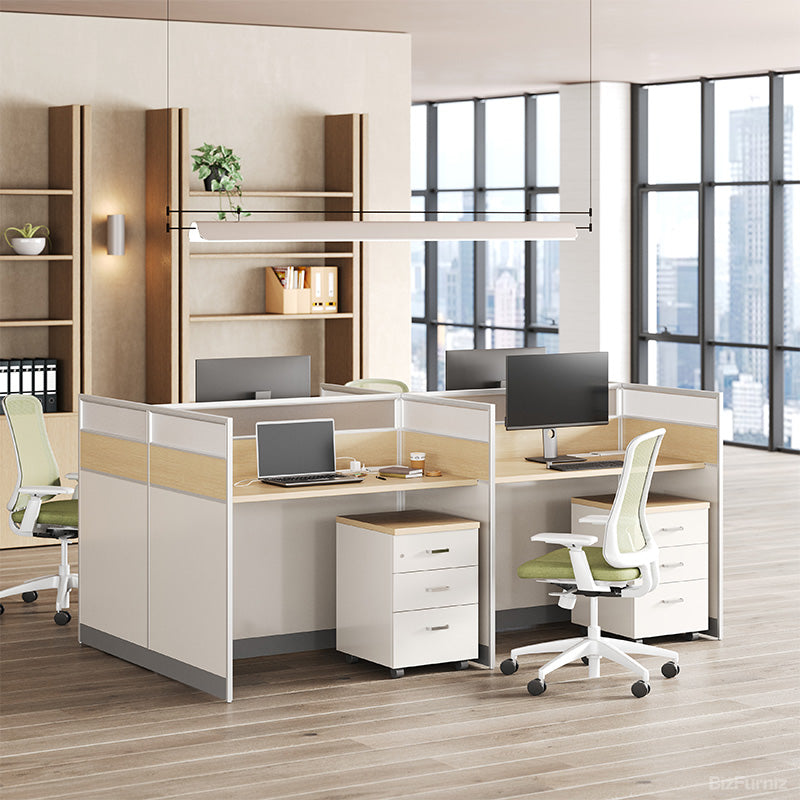Modern Office Desk - Ideal for Employee Workstations