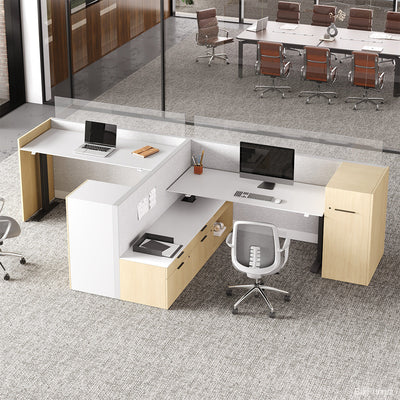 Sit-Stand Workstation for 2 People 171 in Wide