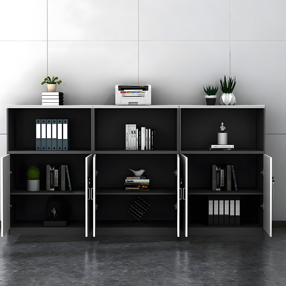 File cabinet lifestyle scene with lockable drawer