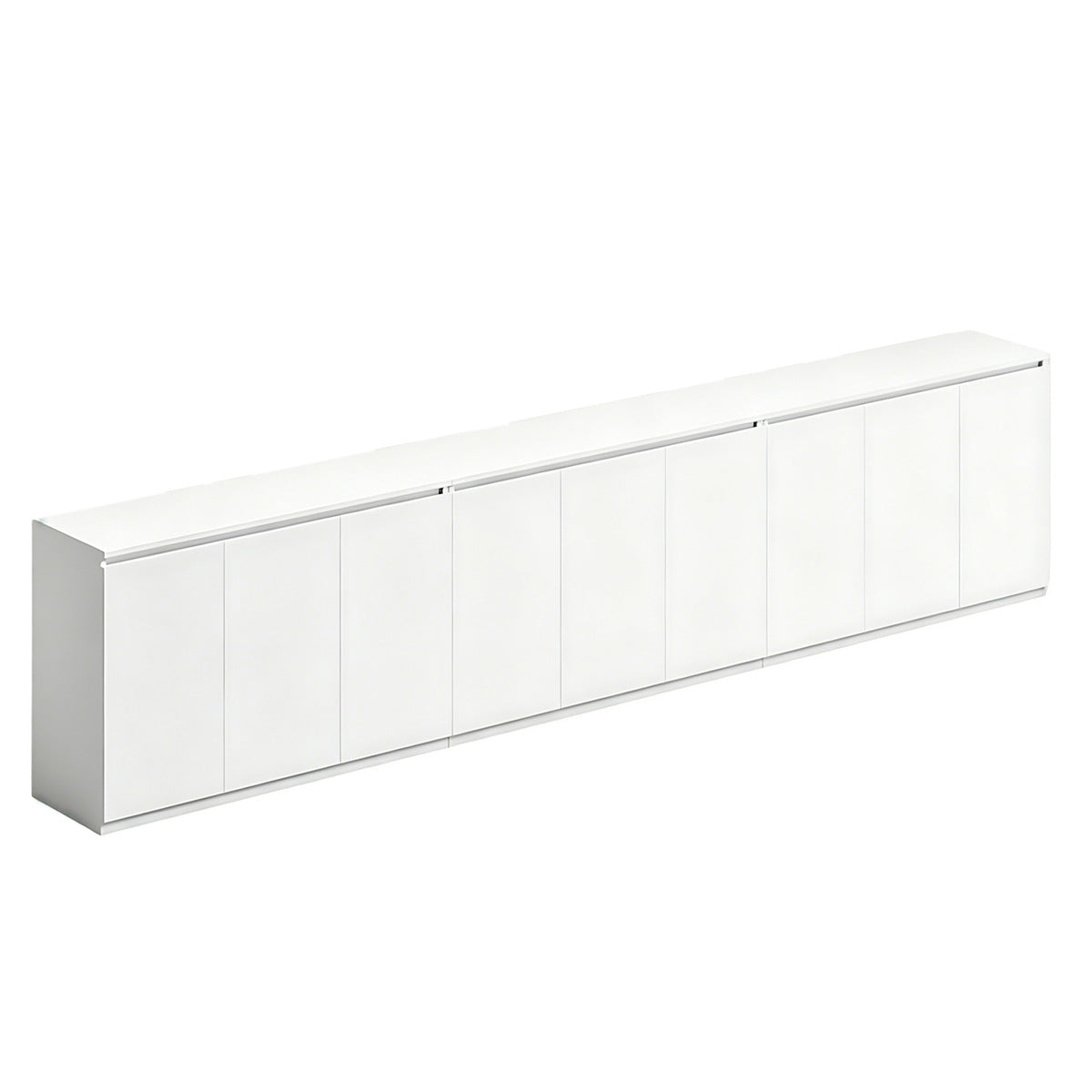 Minimalist Storage Cabinet with Handle-Free Design for Office or Conference Room