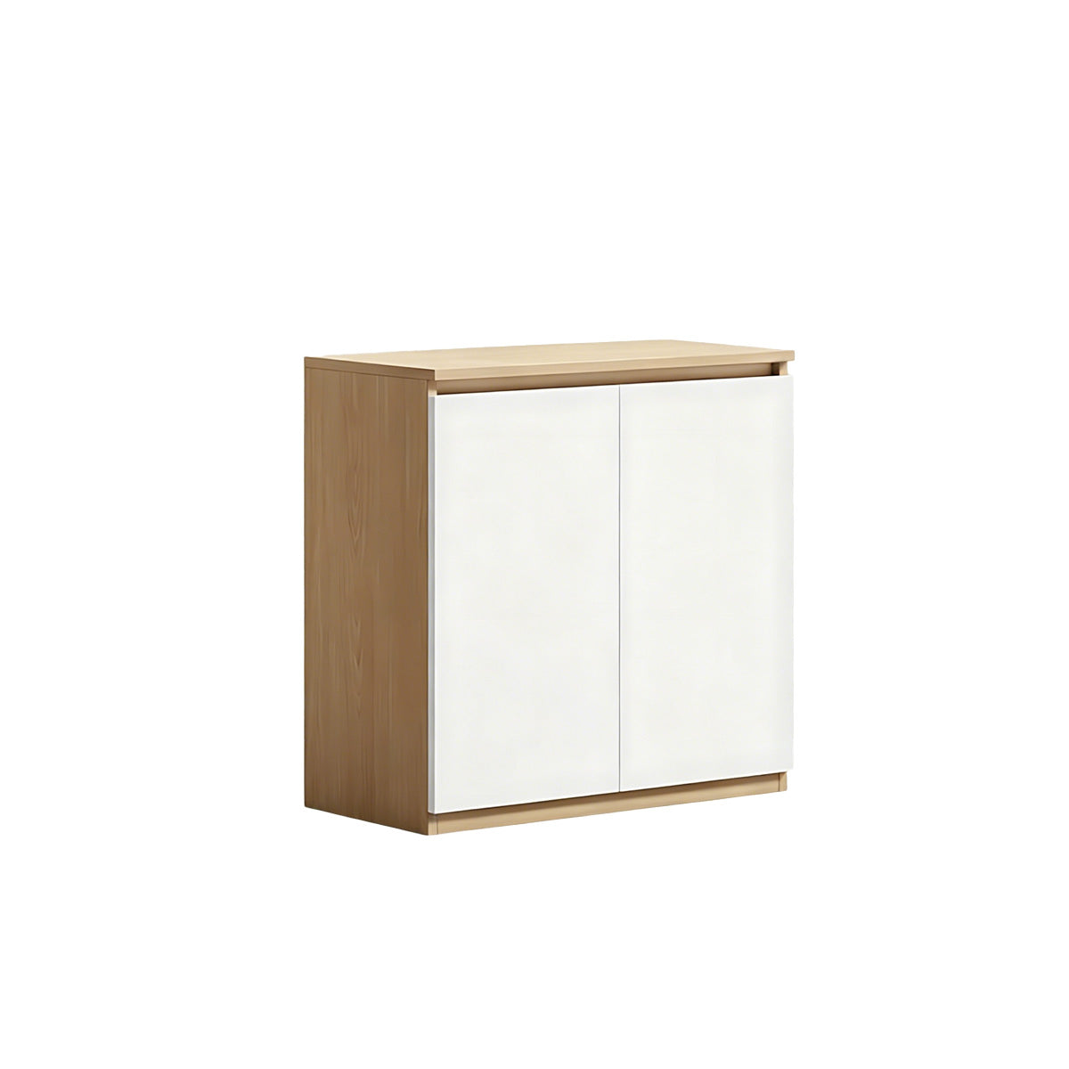 Minimalist Storage Cabinet with Handle-Free Design for Office or Conference Room