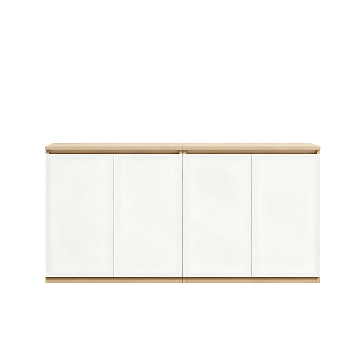 Minimalist Storage Cabinet with Handle-Free Design for Office or Conference Room