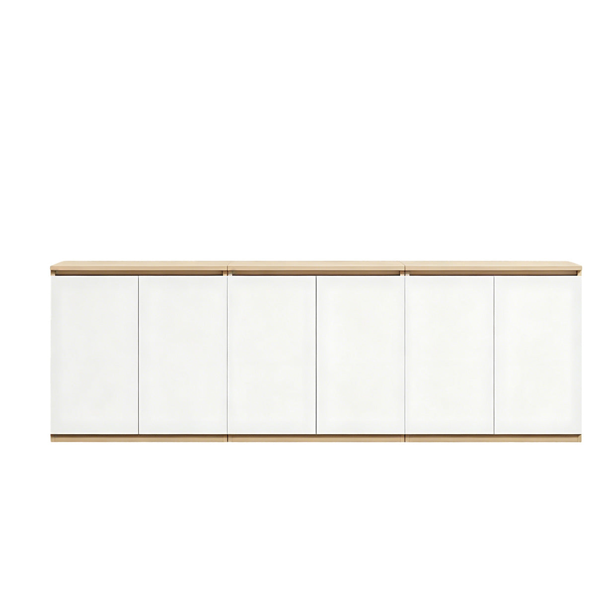 Minimalist Storage Cabinet with Handle-Free Design for Office or Conference Room