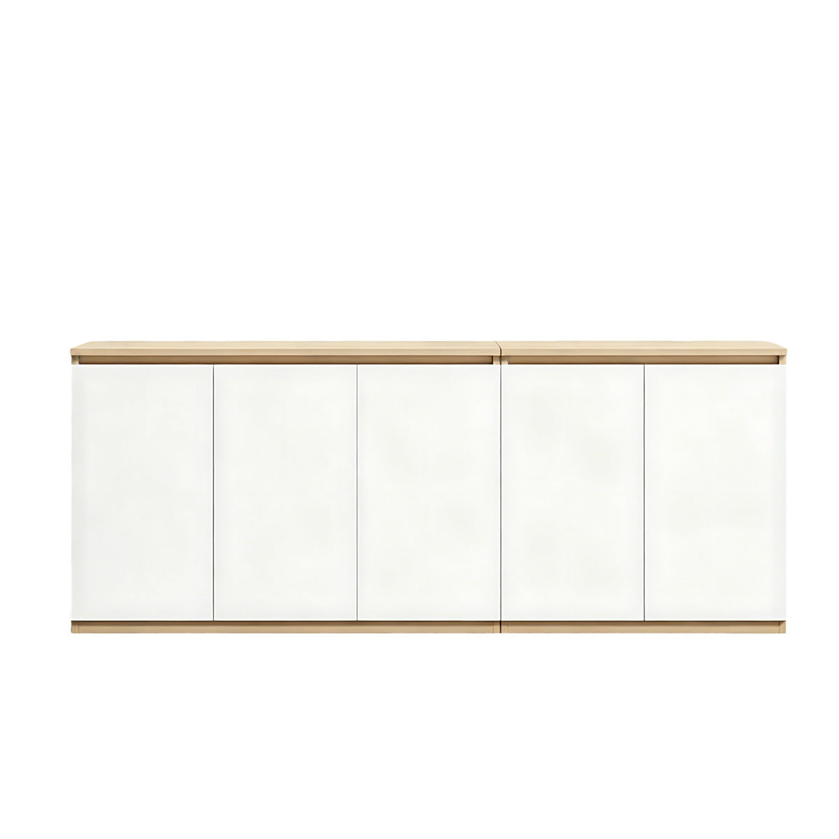 Minimalist Storage Cabinet with Handle-Free Design for Office or Conference Room
