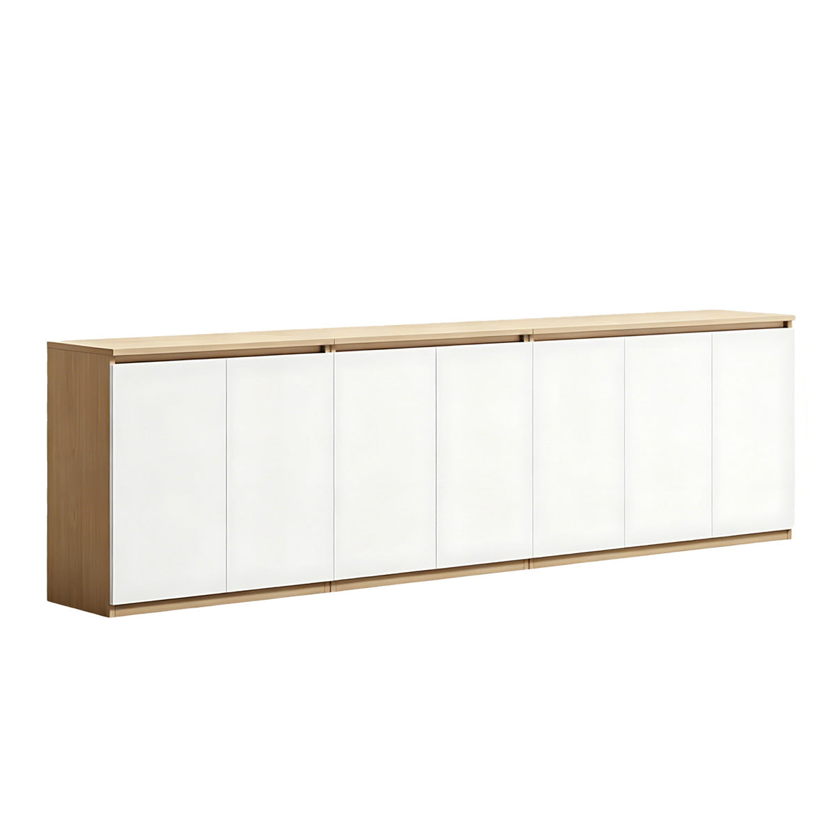 Minimalist Storage Cabinet with Handle-Free Design for Office or Conference Room