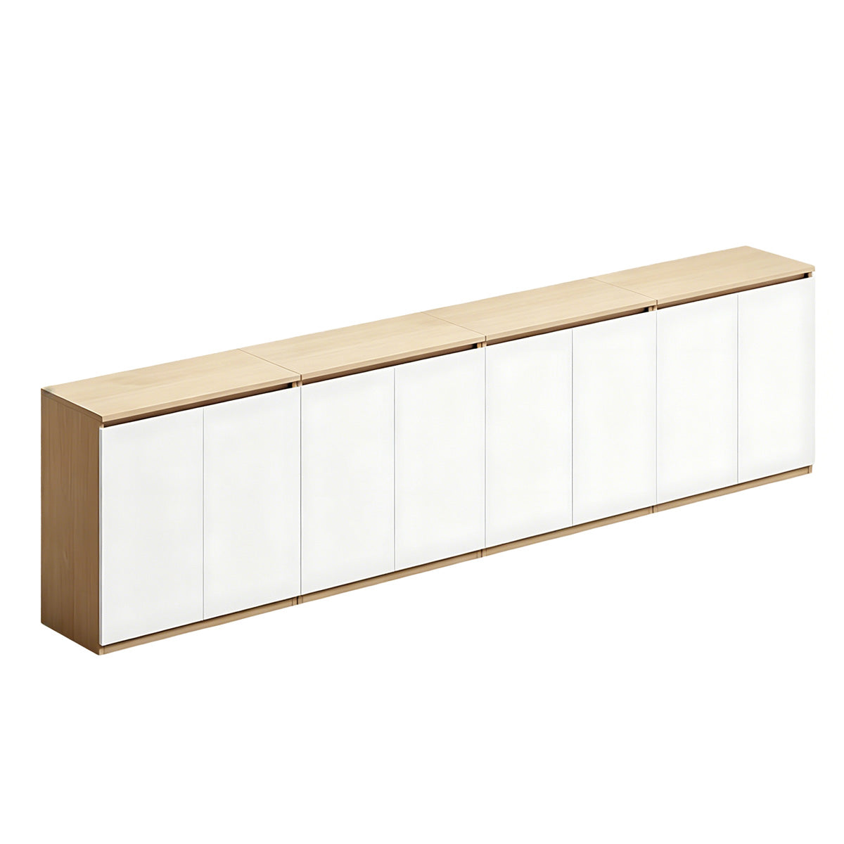 Minimalist Storage Cabinet with Handle-Free Design for Office or Conference Room