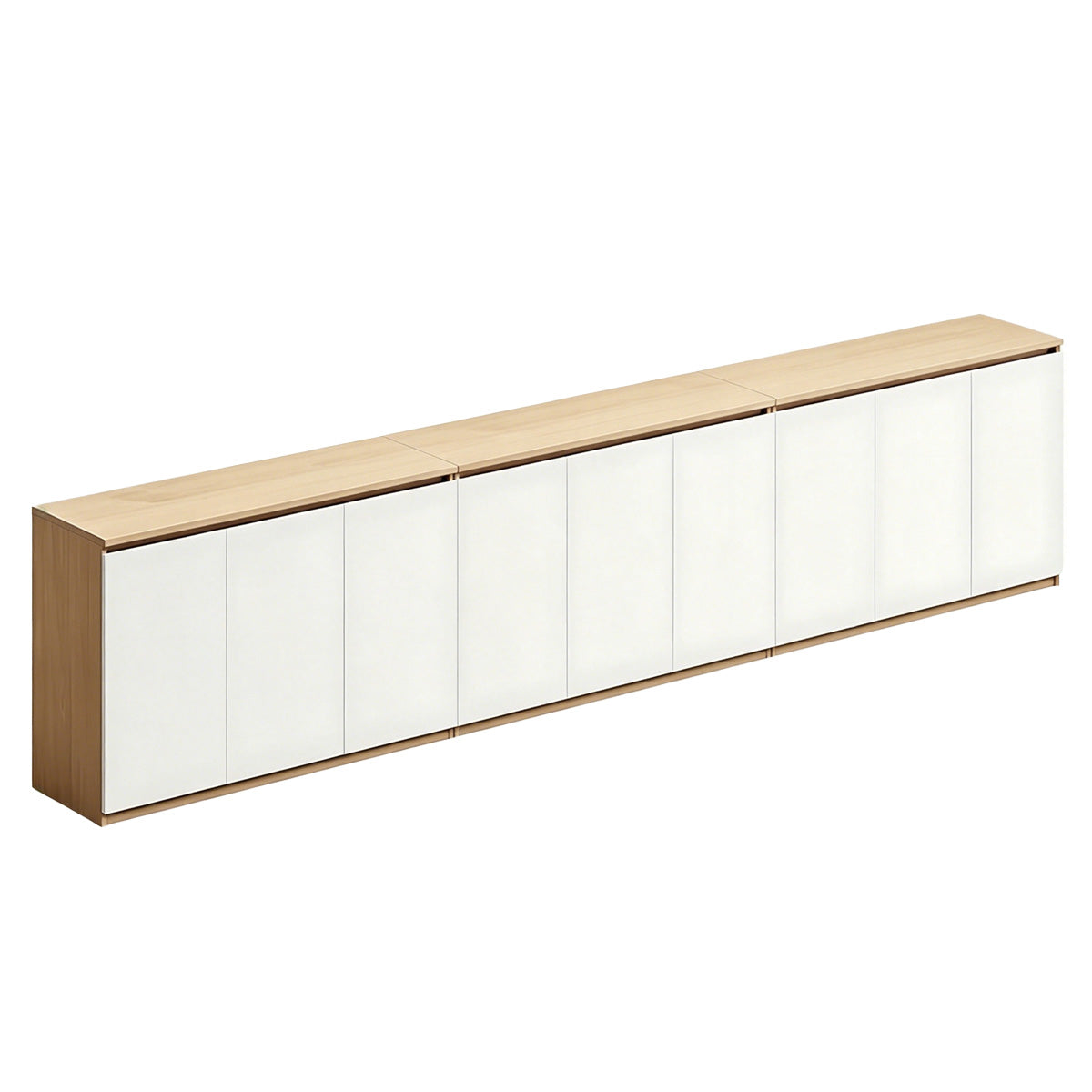 Minimalist Storage Cabinet with Handle-Free Design for Office or Conference Room