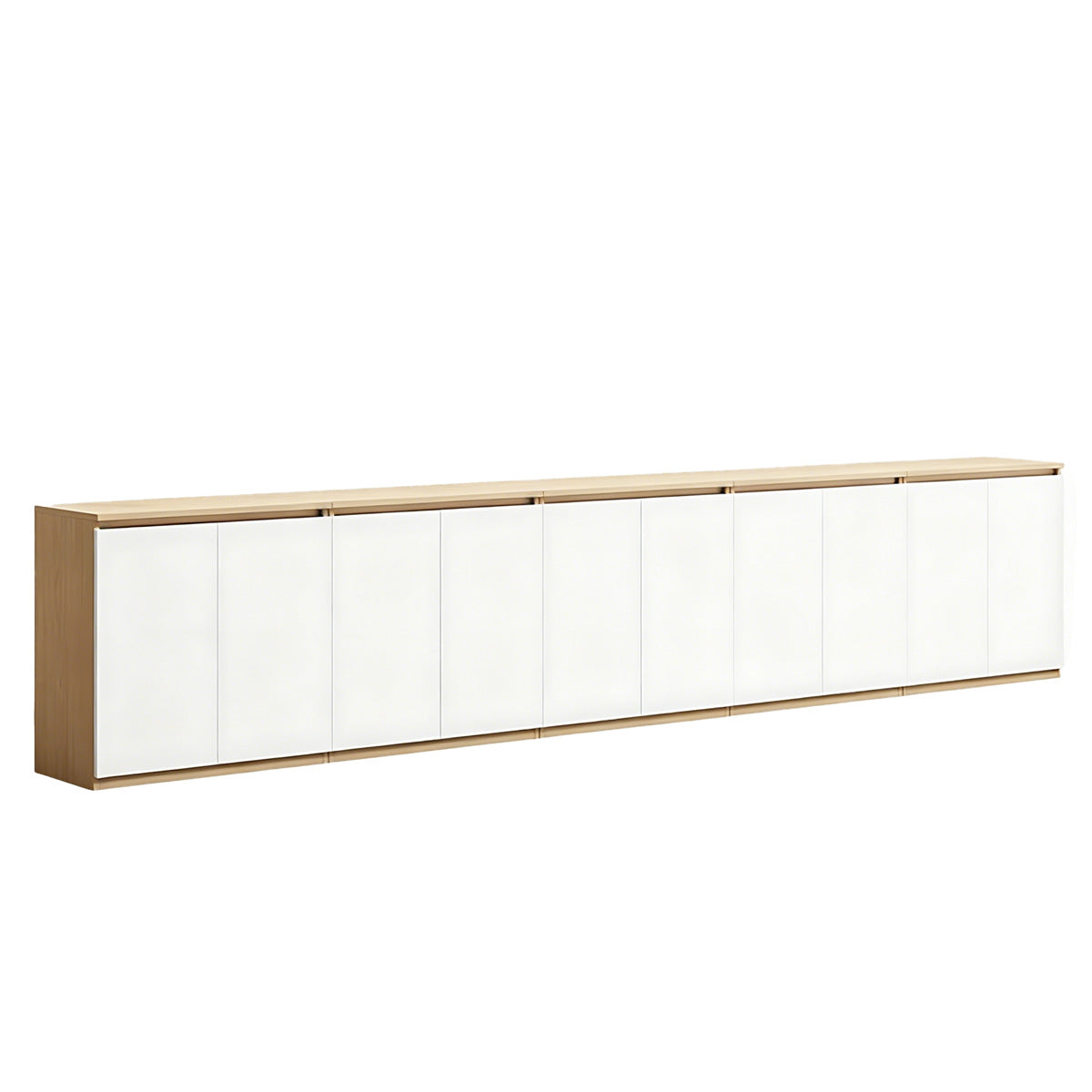Minimalist Storage Cabinet with Handle-Free Design for Office or Conference Room